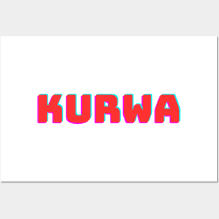 Polish national word kurwa Posters and Art